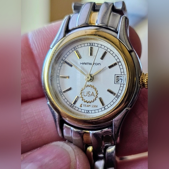 🇺🇸 2004 USA Olympic Hamilton ladies watch. Great collector item. - Picture 2 of 16